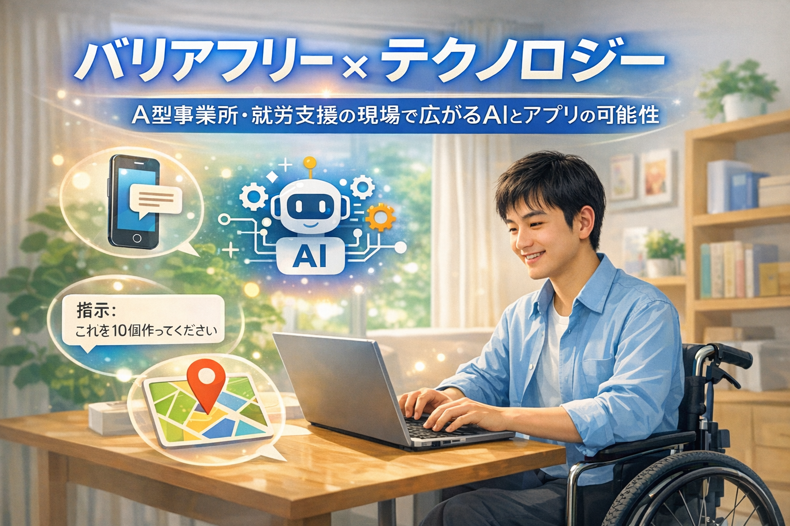バリアフリー×テクノロジー　A型事業所・就労支援の現場で広がるAIとアプリの可能性