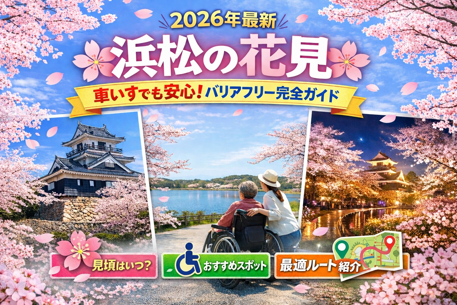 【2026年最新】浜松の花見、車いすでも安心！バリアフリー公園・見頃・ルート完全ガイド · 投稿 Ctrl+K 下書き保存 公開 リストビュー アウトライン 【2026年最新】浜松の花見、車いすでも安心！バリアフリー公園・見頃・ルート完全ガイド