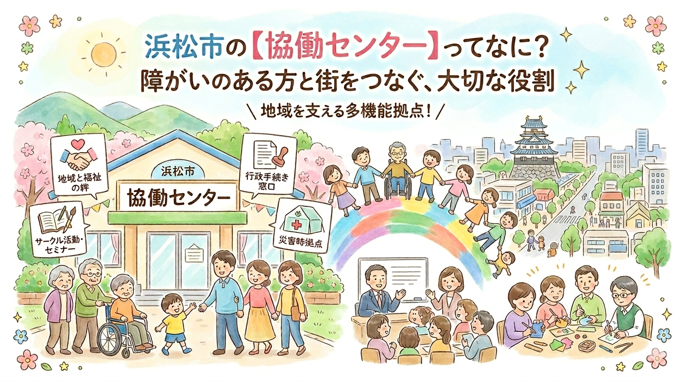 浜松市の【協働センター】ってなに？障がいのある方と街をつなぐ、大切な役割