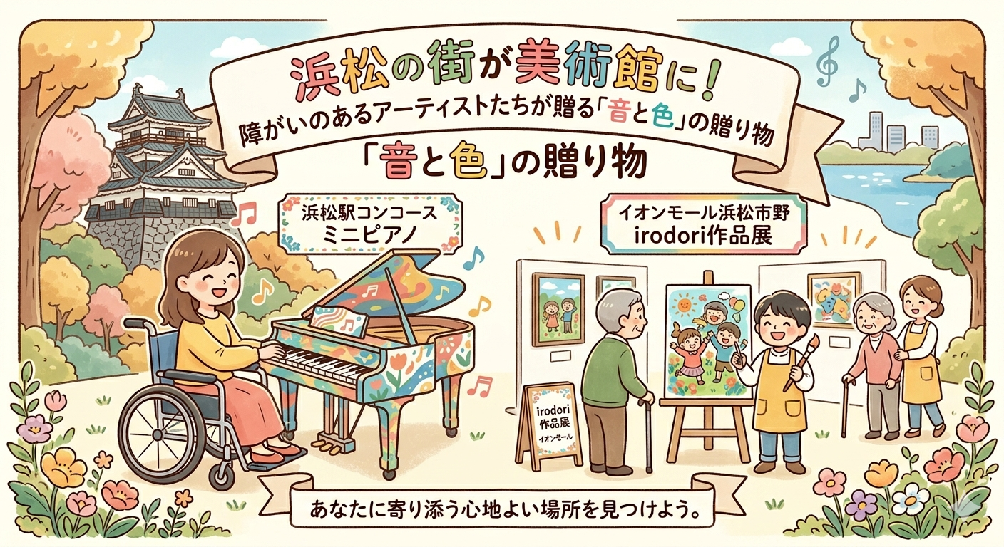 浜松の街が美術館に！障がいのあるアーティストたちが贈る「音と色」の贈り物