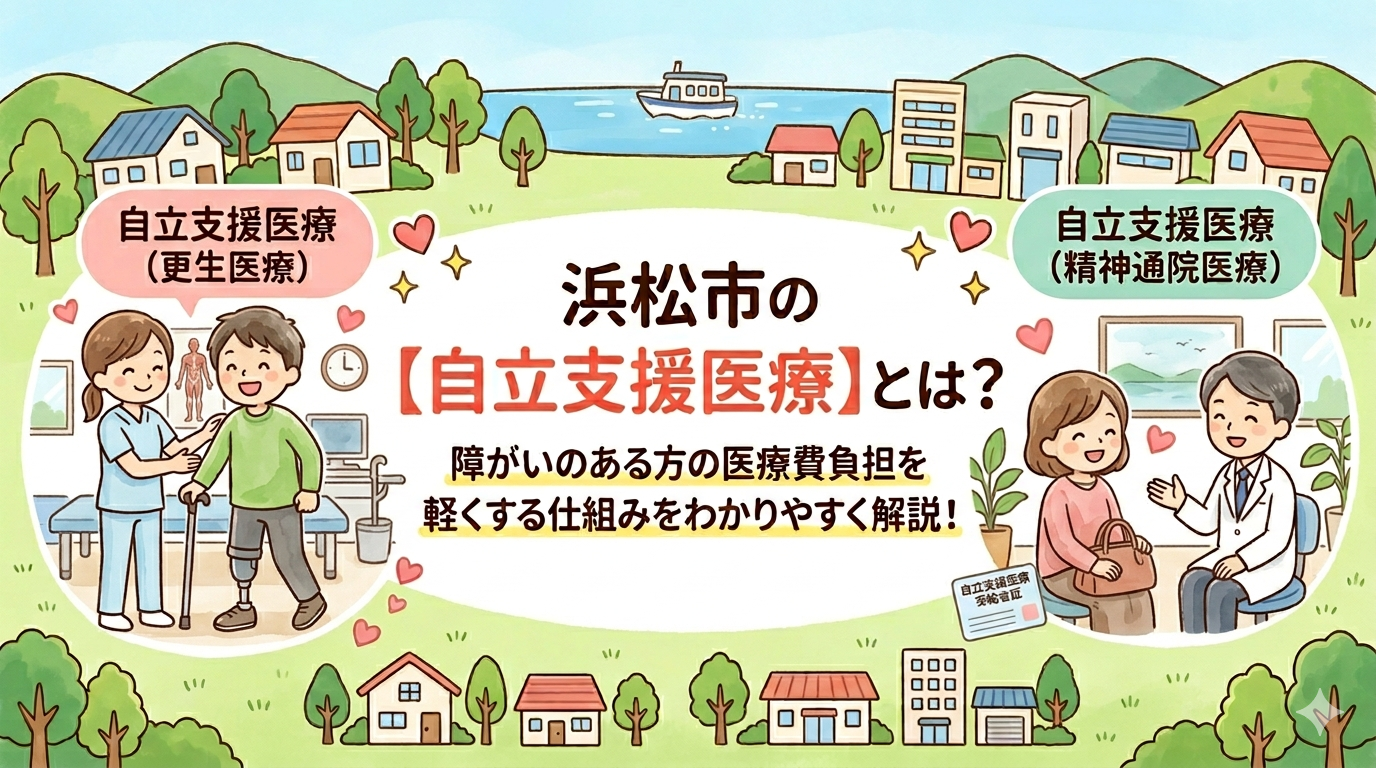 浜松市の【自立支援医療】とは？障がいのある方の医療費負担を軽くする仕組みをわかりやすく解説！