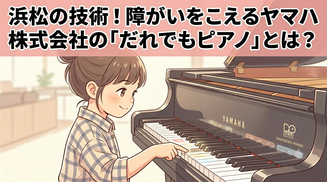 浜松の技術！障がいをこえるヤマハ株式会社の「だれでもピアノ」とは？