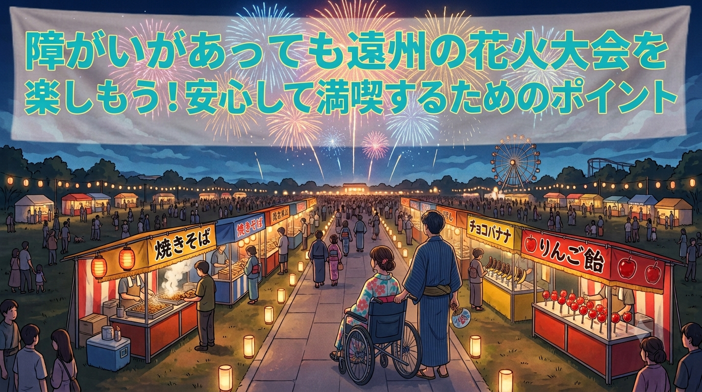 障がいがあっても遠州の花火大会を楽しもう！安心して満喫するためのポイント