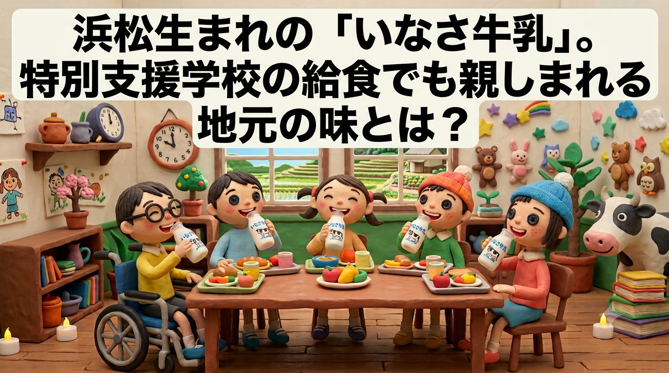 浜松生まれの「いなさ牛乳」。特別支援学校の給食でも親しまれる地元の味とは？