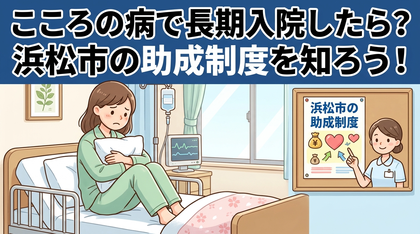 こころの病で長期入院したら？浜松市の助成制度を知ろう！
