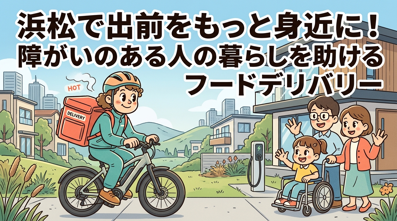 浜松で出前をもっと身近に！障がいのある人の暮らしを助けるフードデリバリー